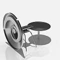 Decorative Modern Metal Garden Ornament Featuring Circular Structure And Stand Design