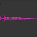 Medical Syringe Device With Metal Barrel And Sharp Needle Tip