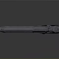Classic Black Pistol With Metallic Finish And Detailed Glossy Surface Design