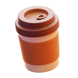 Modern Coffee Cup Anime Coffee 3d model