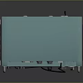 Professional Green Electronic Equipment Rack Featuring Multiple Layers Knobs Buttons And Illuminated Screen