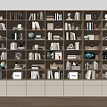 Bookcase Bookshelf Ornaments Book Decorative Cabinet 3d model
