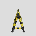 Yellow And Black Portable Traffic Barrier For Road Safety And Construction Zones