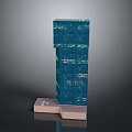 Modern Skyscraper Architecture With Blue Glass Exterior And Base Platform