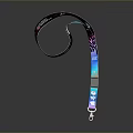 EYESONME Brand Lanyard With Colorful Pattern And Secure Clip Design