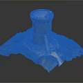 Tower defense sentry tower air defense watchtower observatory tower loft 3d model