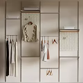 Modern Wardrobe Interior Design With Hanging Clothes And Open Storage Shelves