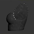 Daily Use Gray Brassiere With White Studs Fashionable Lingerie Item