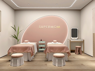 Modern SPA Beauty Center Massage Room model