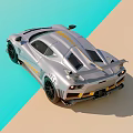 Silver Sports Car With Sleek Aerodynamic Design Yellow Stripe Accents And Black Wheels