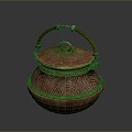 Jar Metal Jar Metal Container Old Iron Jar Copper Jar Bottle Container Life Supplies 3d model