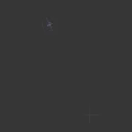 Blue Ray Marine Creature with White Spots Detailed 3D Rendering Isolated on Dark Background