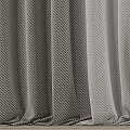 Gray Curtains With White Sheer Panels For Home Window Decoration