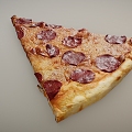 Food Pizza Food Pizza Bacon Bread 3d model