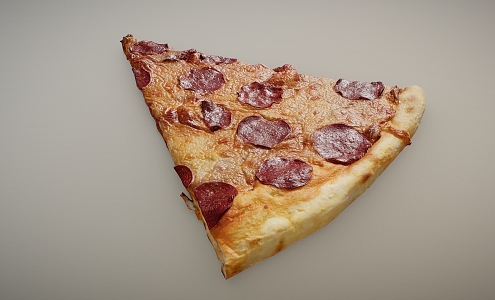 Food Pizza Food Pizza Bacon Bread 3d model