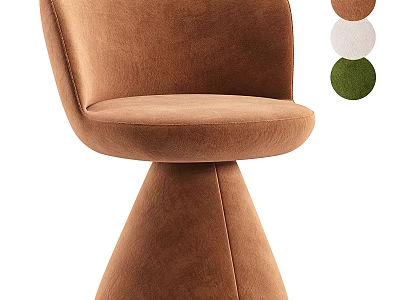Modern Soft Velvet Upholstered Swivel Leisure Chair With Multiple Optional Colors For Cozy Home Decor 3d model