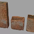 Building Exterior Wall Featuring Textured Red Bricks As Natural Construction Material 3d model