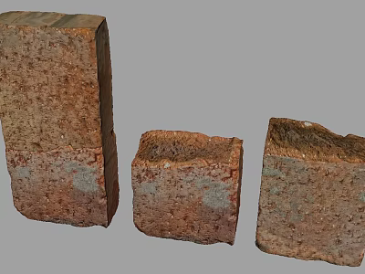 Modern Red Brick Old Brick Brick Block Wall Brick 3d model