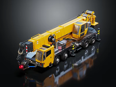 Modern crane truck crane truck crane 3d model