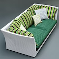 Double sofa 3d model