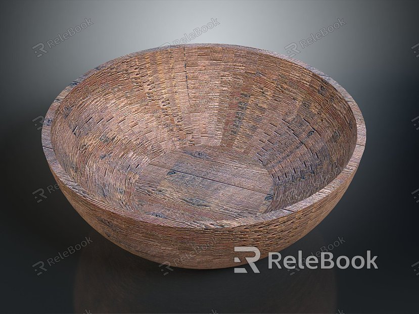 Bowl Wooden Bowl Wooden Bowl Wooden Bowl Container model