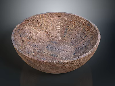 Beautiful Woven Bowl As Functional Household Item For Daily Life And Home Decor 3d model