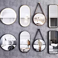 Decorative mirror Modern mirror 3d model