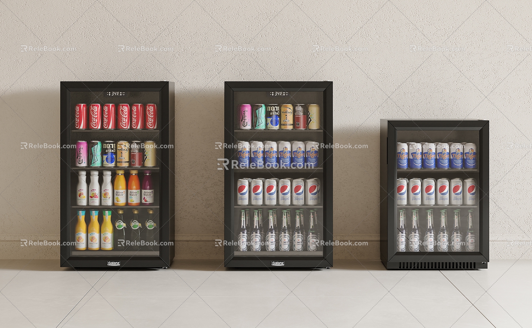 Modern Constant Temperature Wine Cabinet Refrigerator Beverage Cabinet Embedded Constant Temperature Wine Cabinet Small Refrigerator Wine Cabinet 3d model