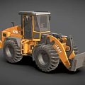 Yellow CASE 821G Heavy Duty Loader Construction Function Utility Vehicle 3d model