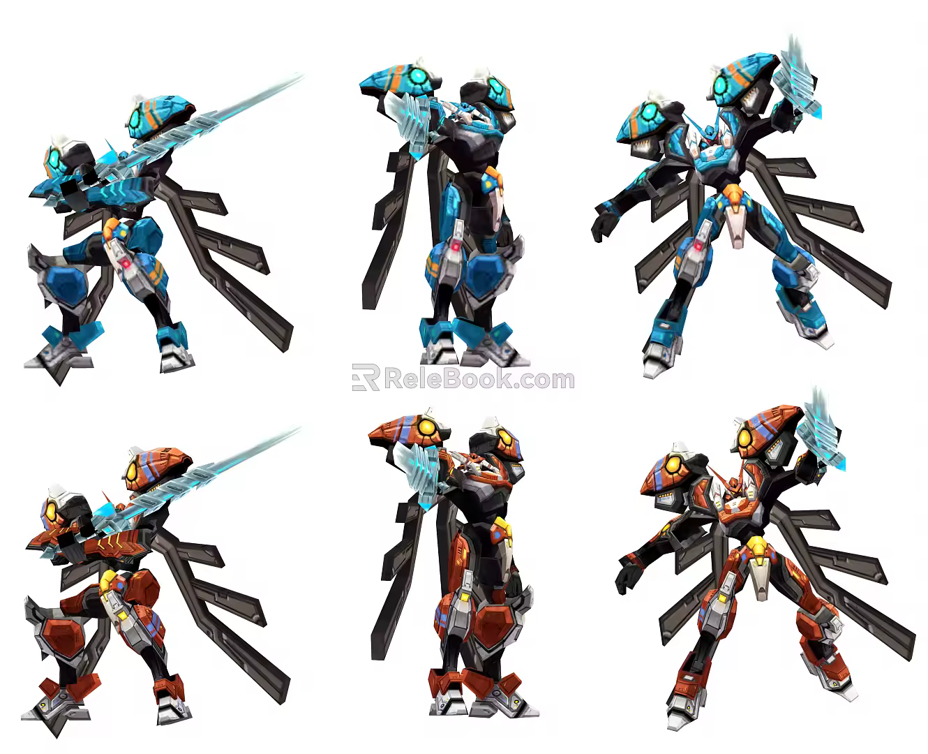 Modern Robots 3d model