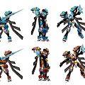 Modern Robots 3d model