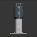 Industrial Fuel Saving System Tower With Metal Ladder And Concrete Platform