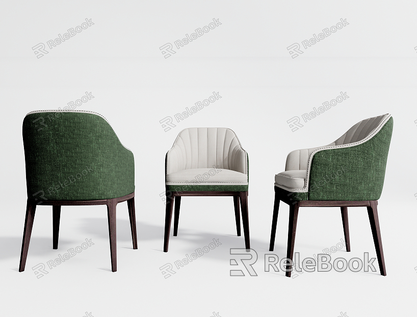 Modern Dining Chair Single Chair Leather Dining Chair model