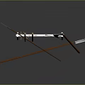 Weapon Rack Cold Weapon Sword Halberd Axe Hook Fork Spear Trident 3d model