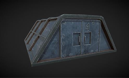 Modern Container Science Fiction Container 3d model