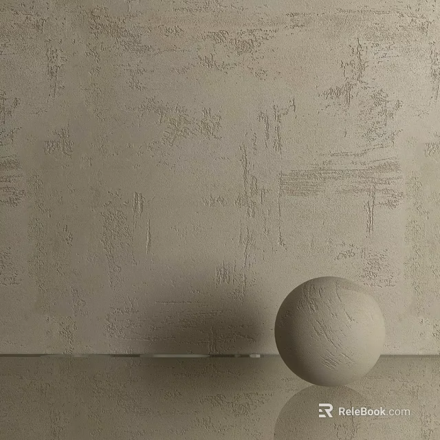 Textured Wall Surface With Spherical Decorative Component And Artistic Design 3d model 