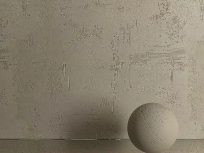 Textured Wall Surface With Spherical Decorative Component And Artistic Design 3d model