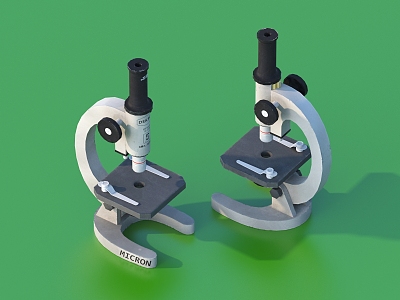 Microscope equipment Experimental equipment 3d model