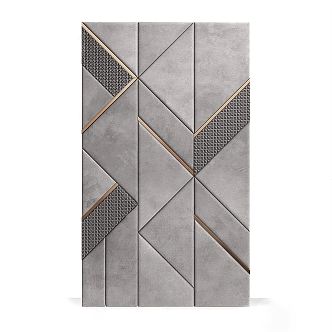 Modern Soft Package Hard Package Wall Panel Bedside Background Wall Decoration Soft Package Hard Package Wall Panel Modeling Wall Decorative Panel 3d model