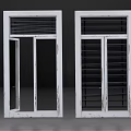 Modern White Window Shutters With Open and Closed Panel Designs For Home Interior