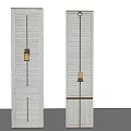 Modern CCD hotel screen partition combination 3d model