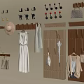 Various Wall Hooks With Different Designs For Hanging Hats Bags Clothes Umbrella In Home