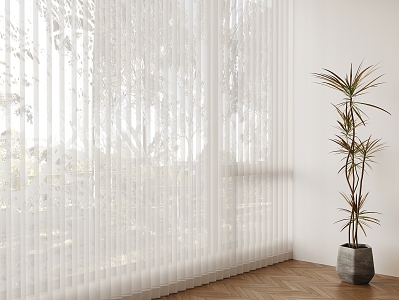 Modern dream curtain 3d model