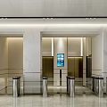 Modern Front Office Lobby 3d model