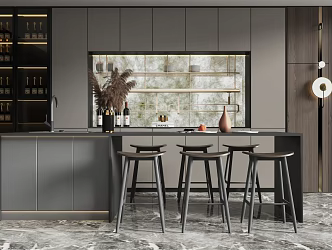 Bar counter 3d model