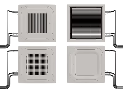 Modern central air conditioning air conditioning outlet 3d model