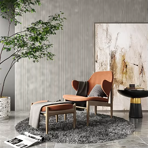 modern sofa chair single sofa 3d model