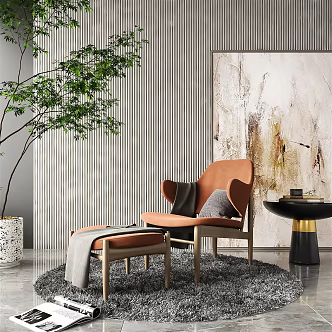 modern sofa chair single sofa 3d model
