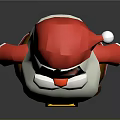 Cartoon Santa Claus Character With Red Outfit White Beard And Yellow Belt