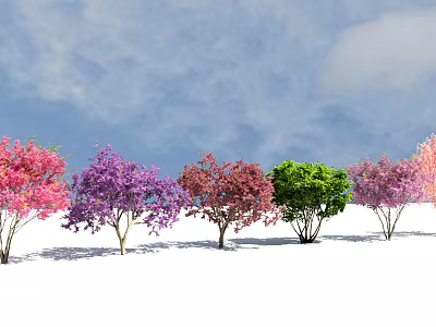 Modern Cherry Tree 3d model